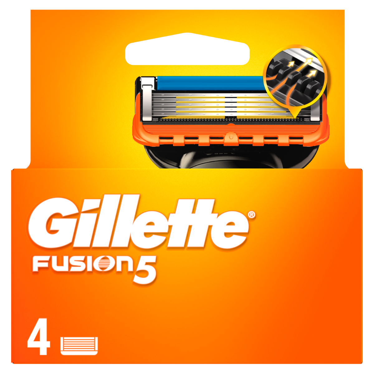 Set rezerve aparat ras pentru barbati Fusion5, 4 bucati, Gillette
