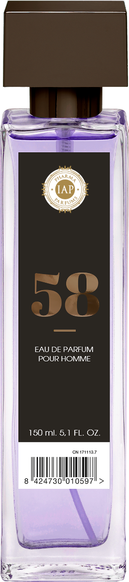 Apa de parfum pentru barbati Nr. 58, 150ml, IAP Pharma