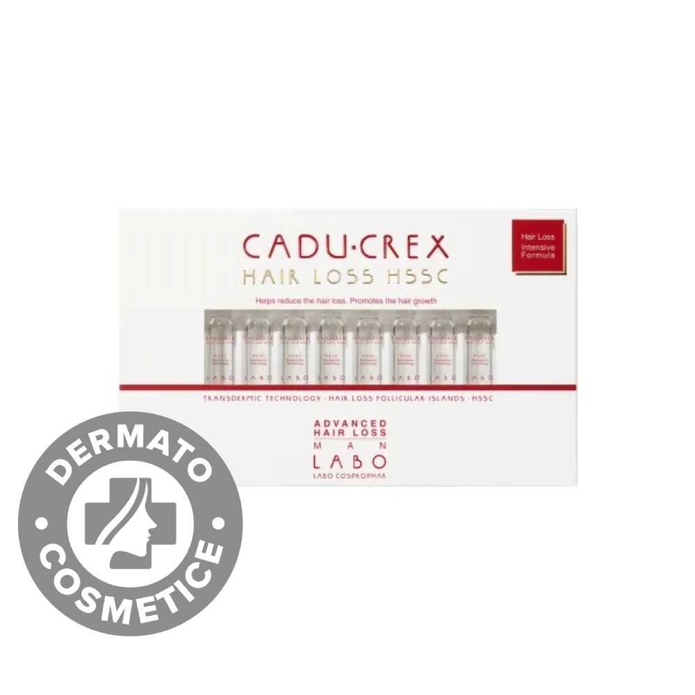 Tratament impotriva caderii avansate a parului pentru barbati Cadu Crex, 20 fiole, Labo