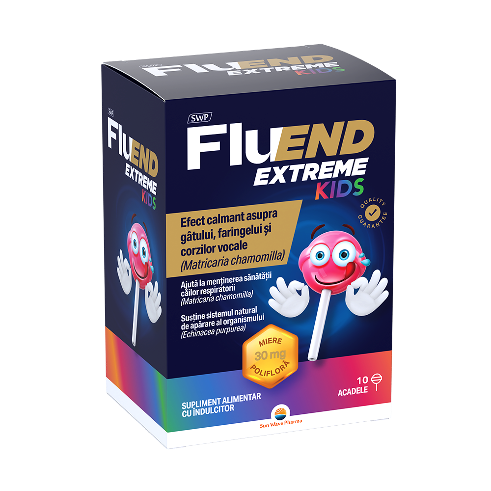 Fluend Extreme Kids, 10 acadele, Sun Wave Pharma