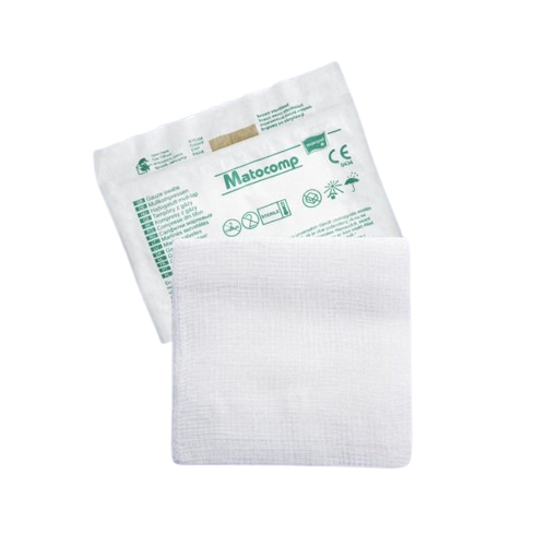 Comprese sterile tifon blister 8 straturi 17 fire 10x10cm, 3 bucati, Matopat