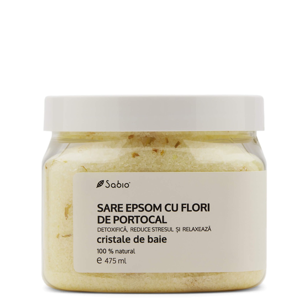 Sare Epsom cu flori de portocal, 475ml, Sabio