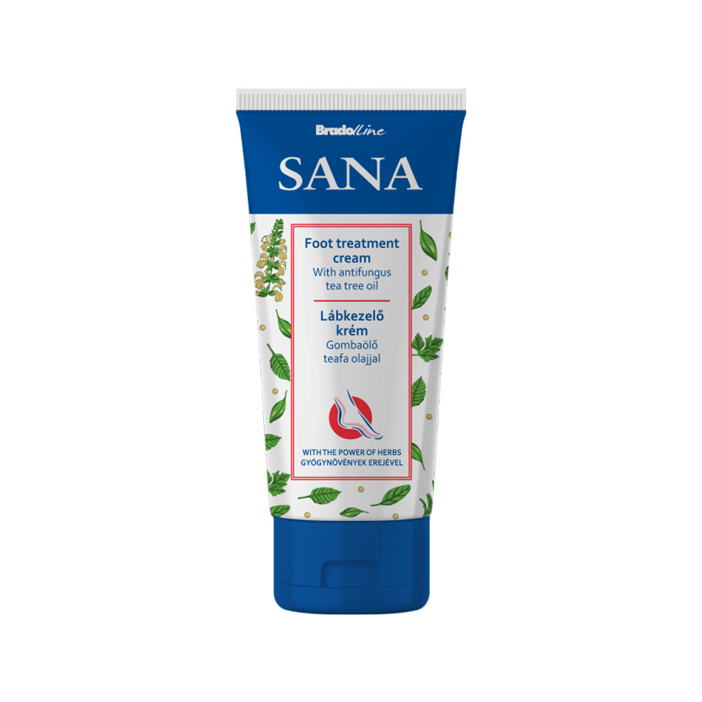 Crema tratament pentru ingrijirea picioarelor, 100ml, Sana