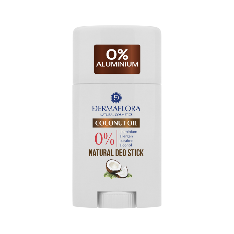 Deodorant stick cu ulei de cocos 0% aluminiu, 50ml, Dermaflora