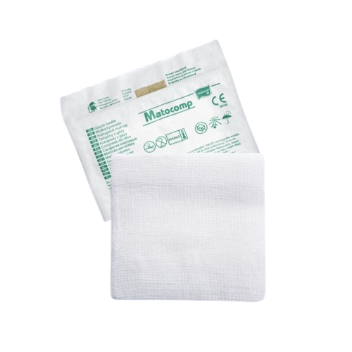 Comprese sterile tifon blister 8 straturi 17 fire 5x7.5cm, 3 bucati, Matopat