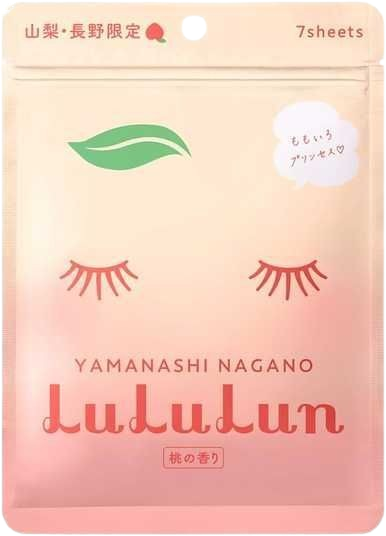 Masca de fata cu piersica Yamanashi, 7 bucati, LuLuLun