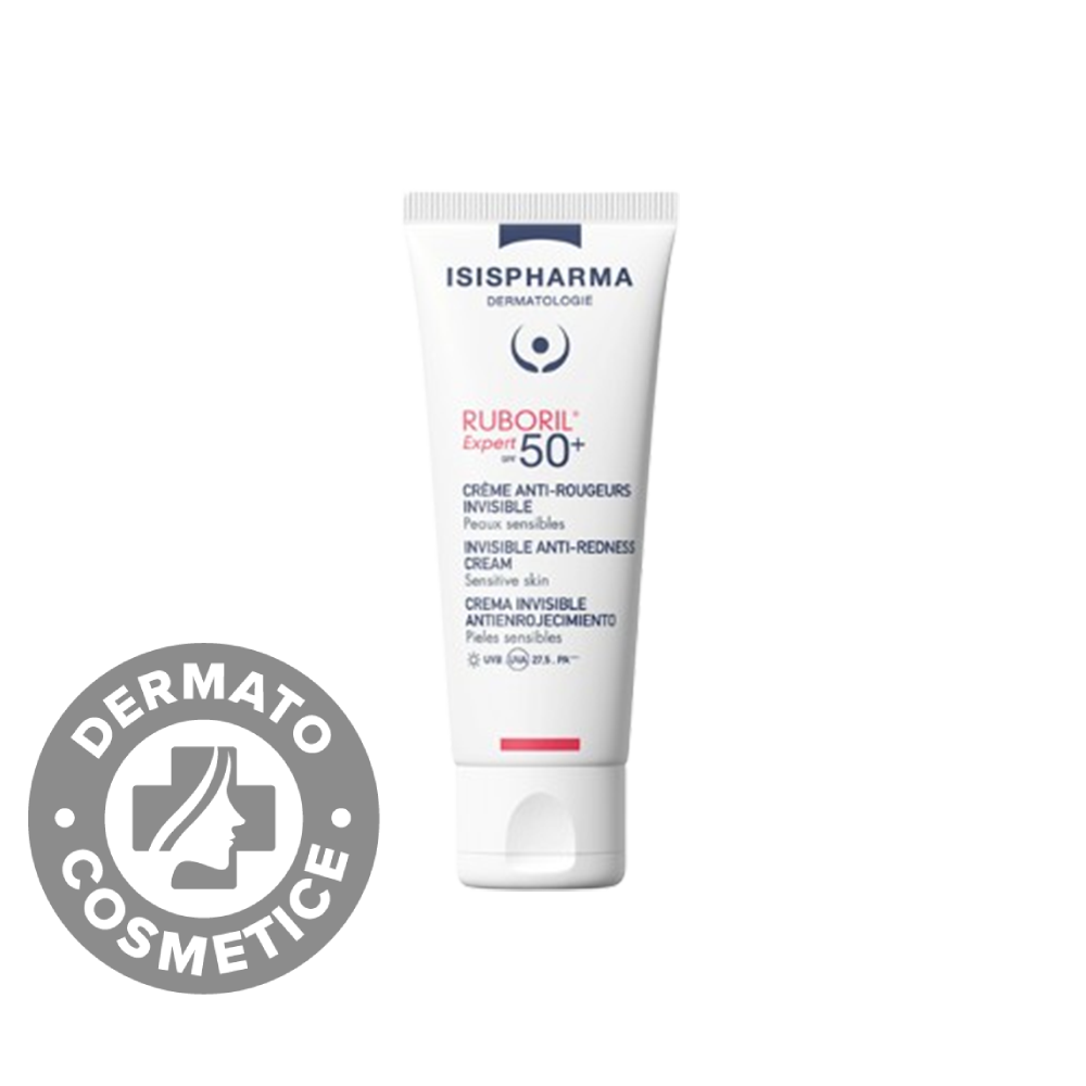 Crema antiroseata Invisible SPF50+ Ruboril, 40ml, Isis Pharma