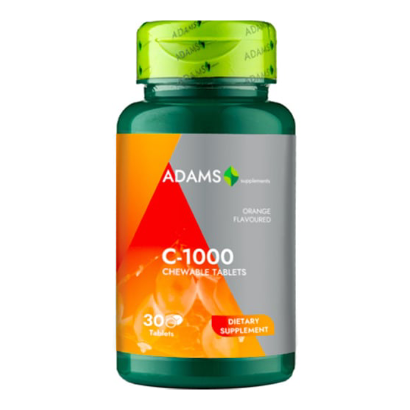 Vitamina C 1000, 30 tablete, Adams