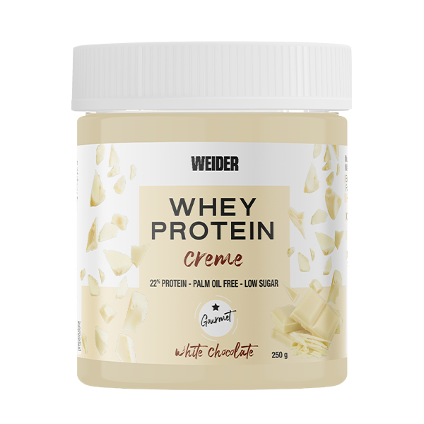 Crema proteica cu aroma de ciocolata alba Whey Protein White Spread, 250g, Weider