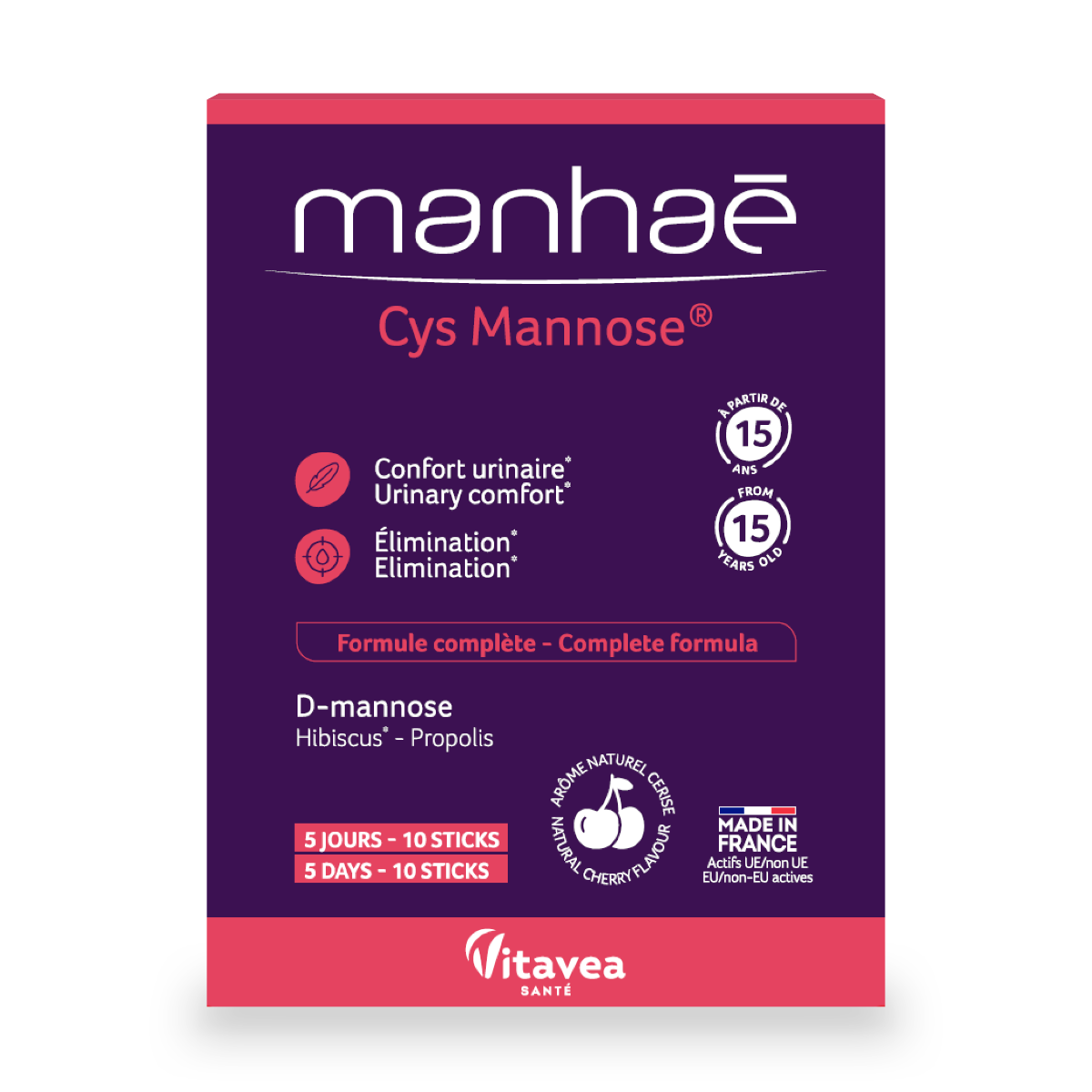 Cys Mannose, 10 plicuri, Manhae