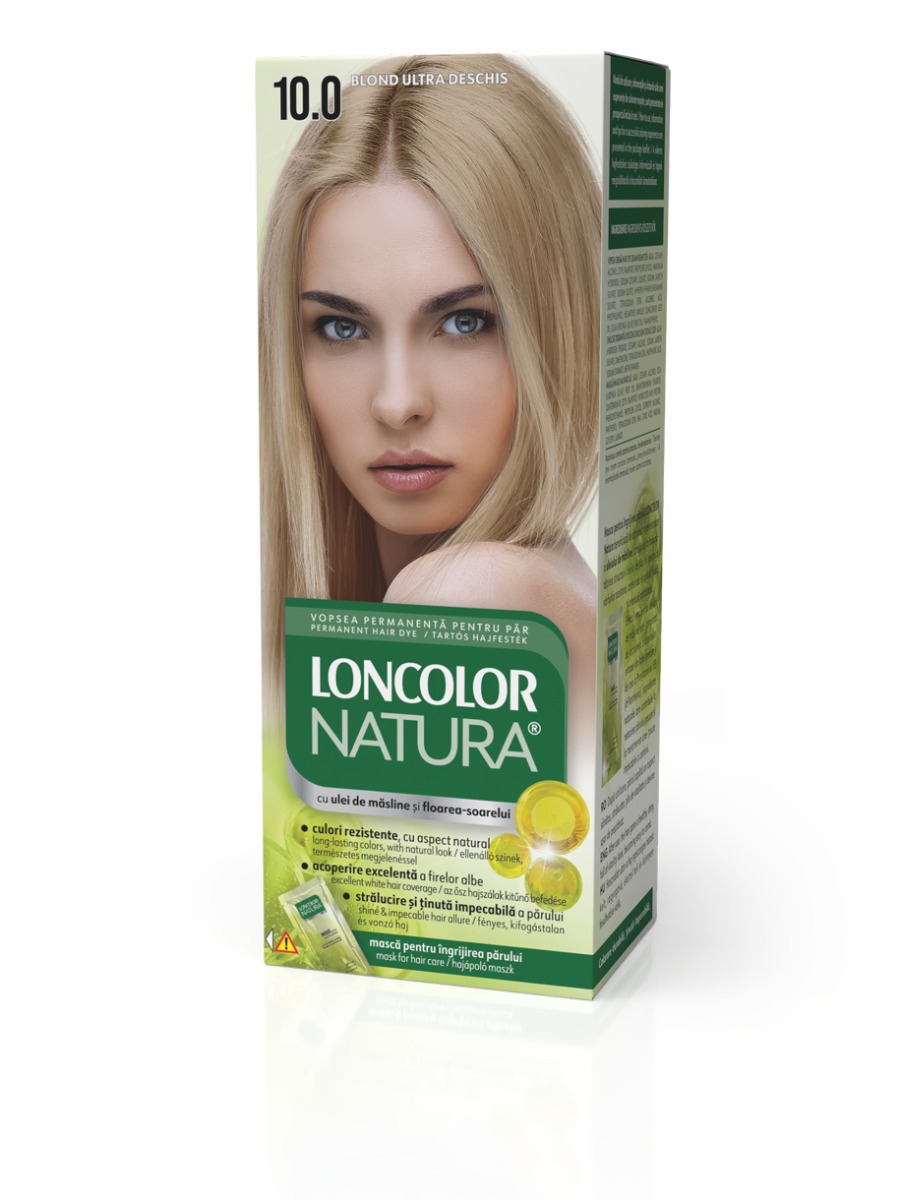 Vopsea de par permanenta Natura Nr. 10.0, 110ml, Loncolor