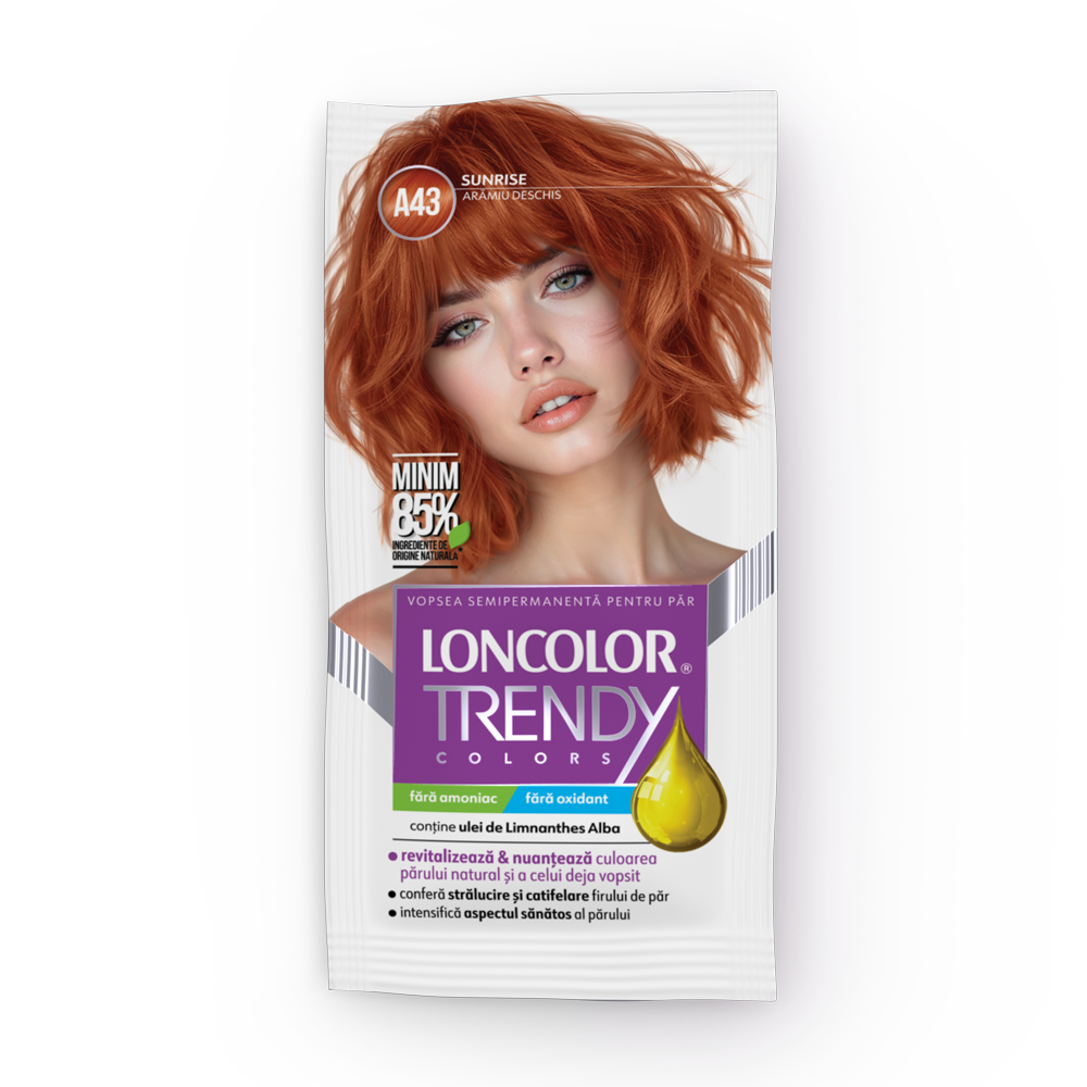 Vopsea de par semi-permanenta Trendy Colors A43, 50ml, Loncolor