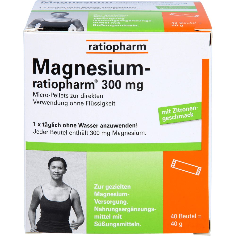 Magnesium-Ratiopharm 300 mg Mikro-Pellets m.Gran. 40 St
