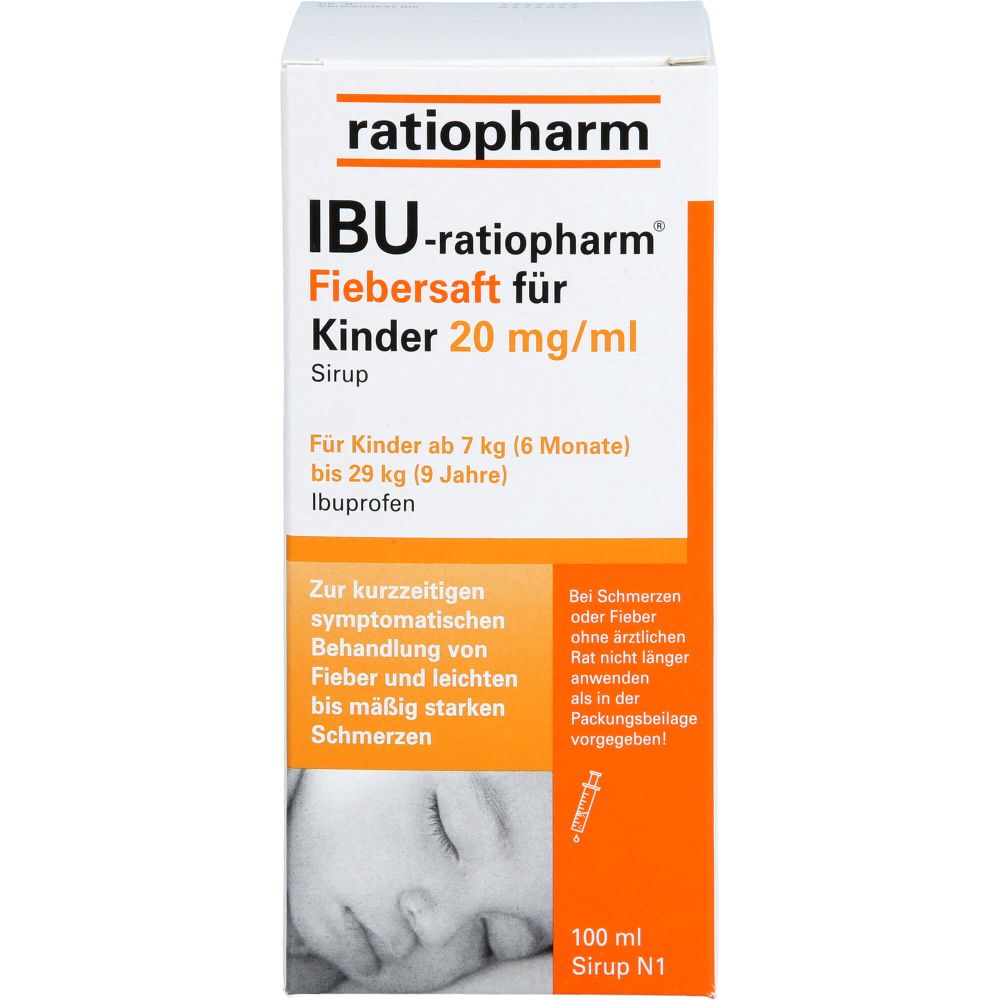 Ibu-Ratiopharm Fiebersaft für Kinder 20 mg/ml 100 ml