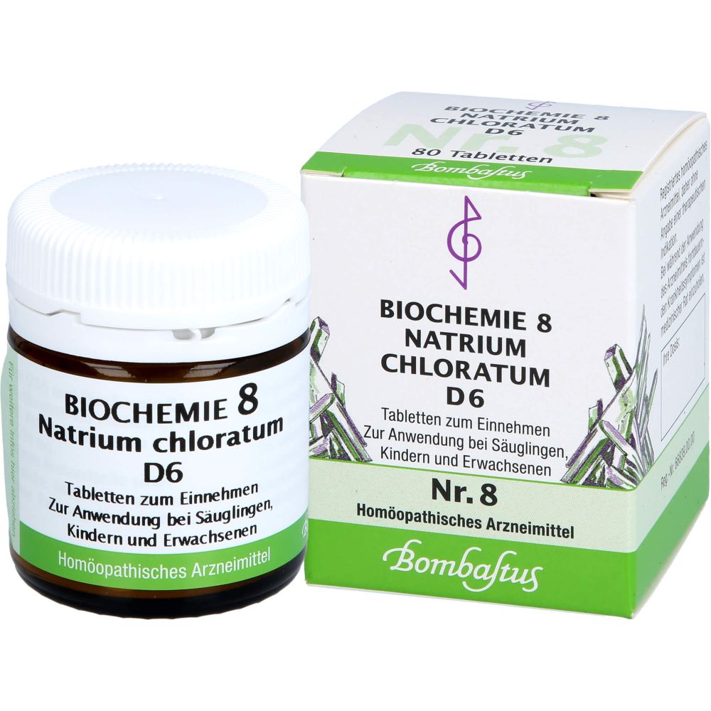 Biochemie 8 Natrium chloratum D 6 Tabletten 80 St