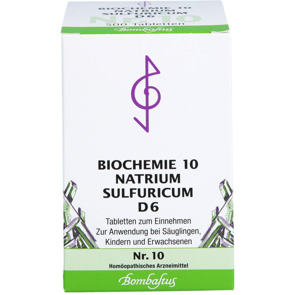 Biochemie 10 Natrium sulfuricum D 6 Tabletten 500 St
