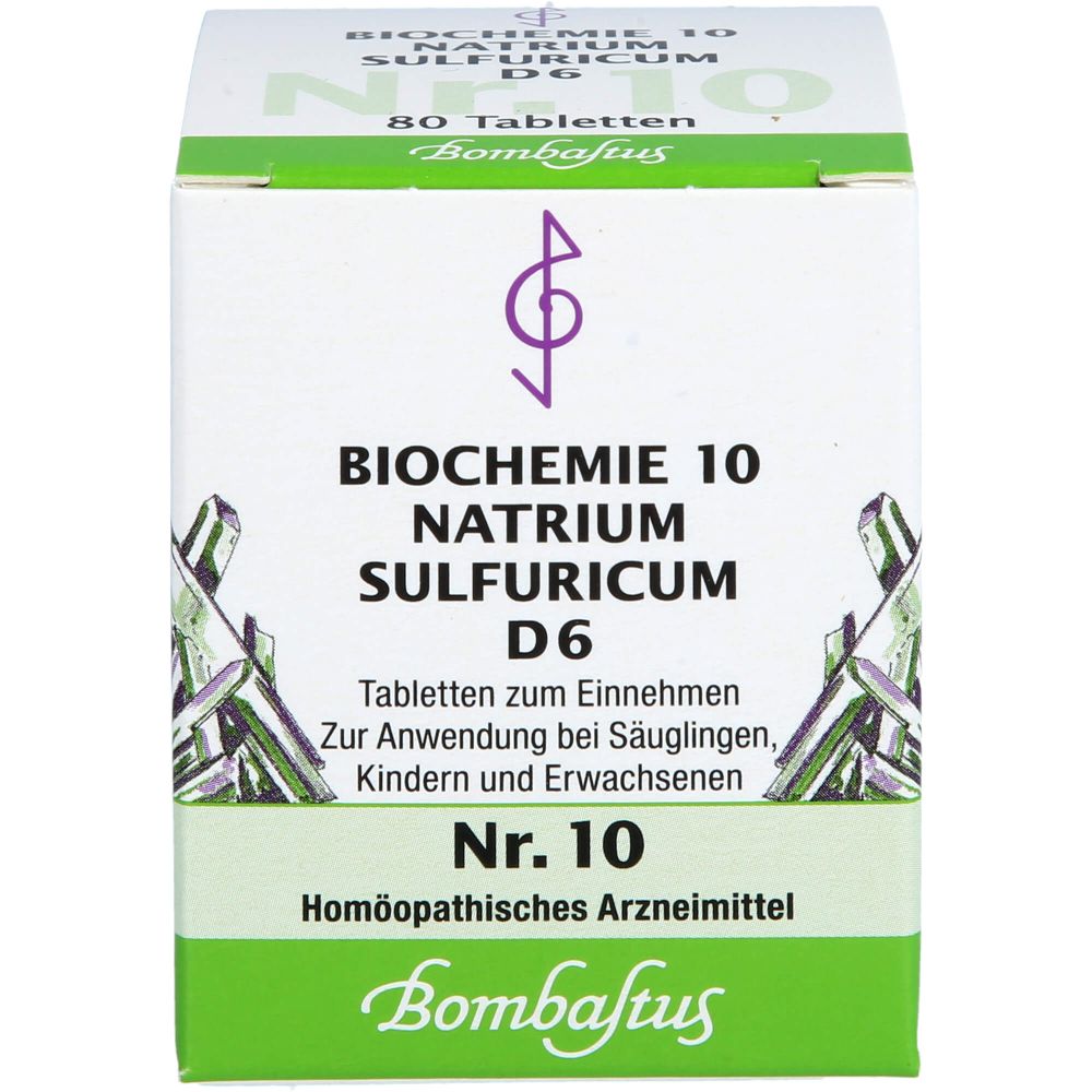 Biochemie 10 Natrium sulfuricum D 6 Tabletten 80 St
