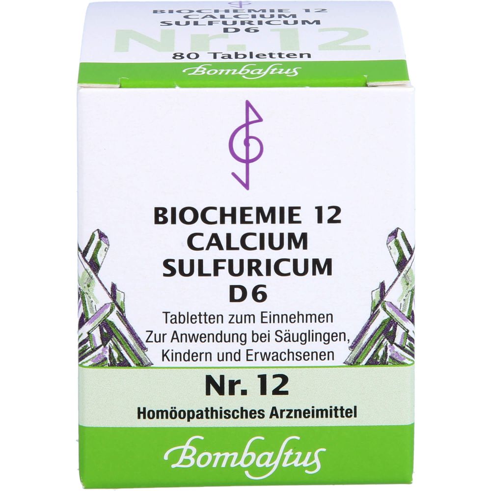 Biochemie 12 Calcium sulfuricum D 6 Tabletten 80 St