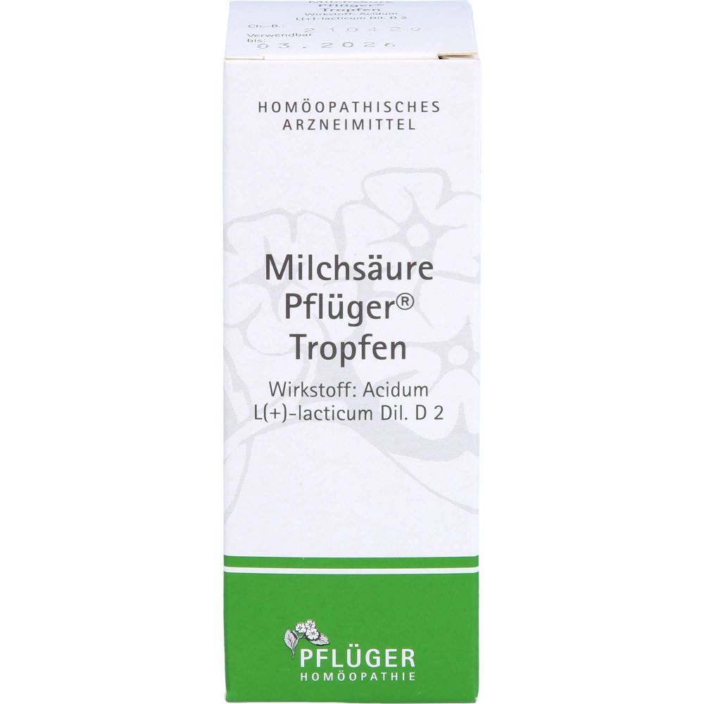 Milchsäure Pflüger Tropfen 50 ml