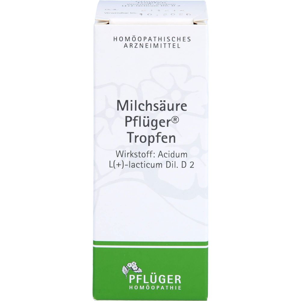 Milchsäure Pflüger Tropfen 100 ml