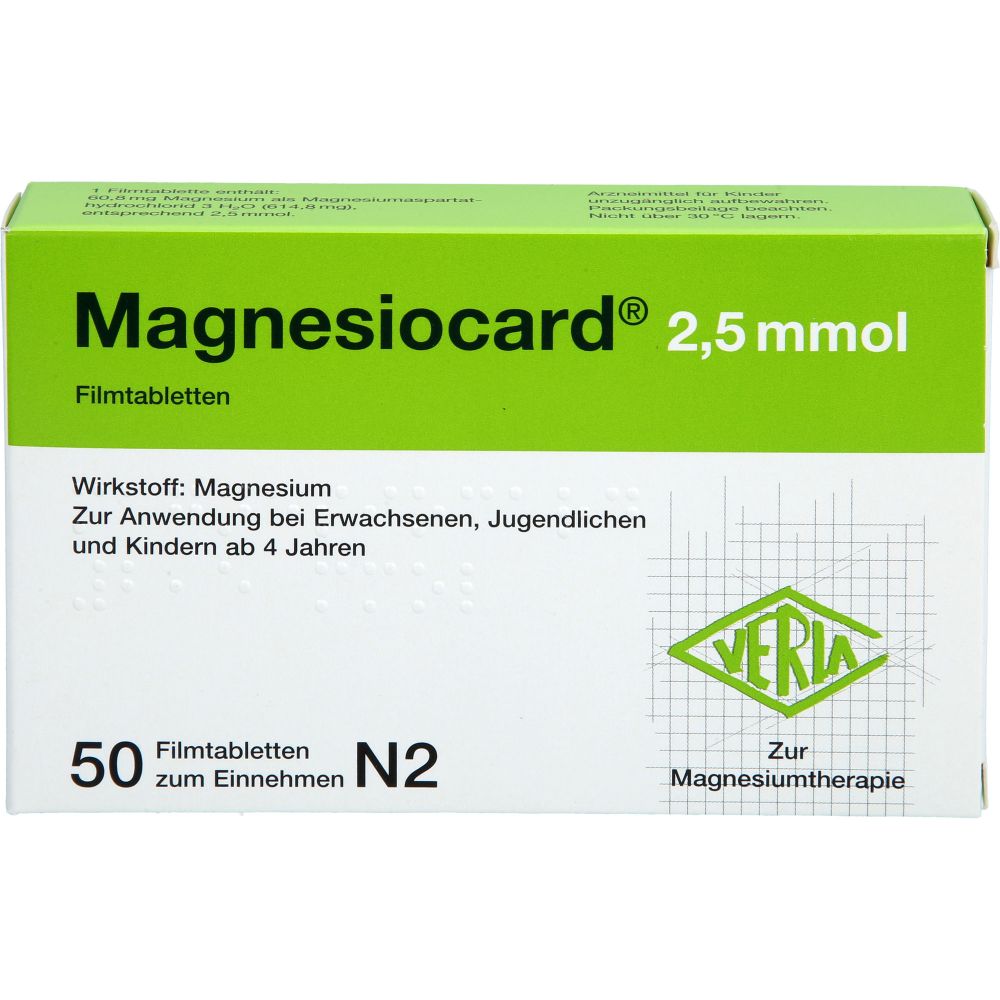 Magnesiocard 2,5 mmol Filmtabletten 50 St