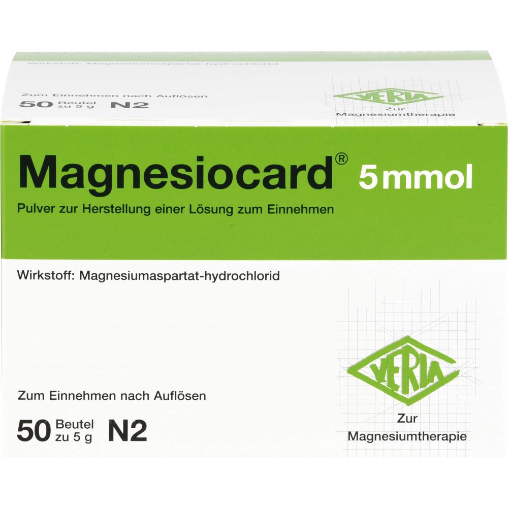 Magnesiocard 5 mmol Plv.z.Her.e.Lsg.z.Einnehmen 50 St