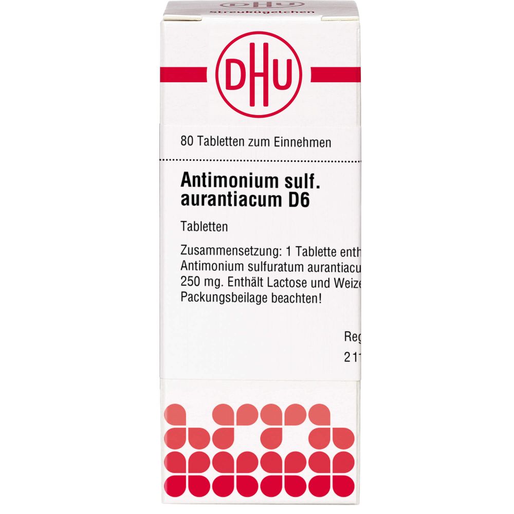 Antimonium Sulfuratum aurantiacum D 6 Tabletten 80 St