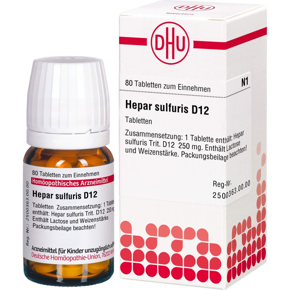 Hepar Sulfuris D 12 Tabletten 80 St