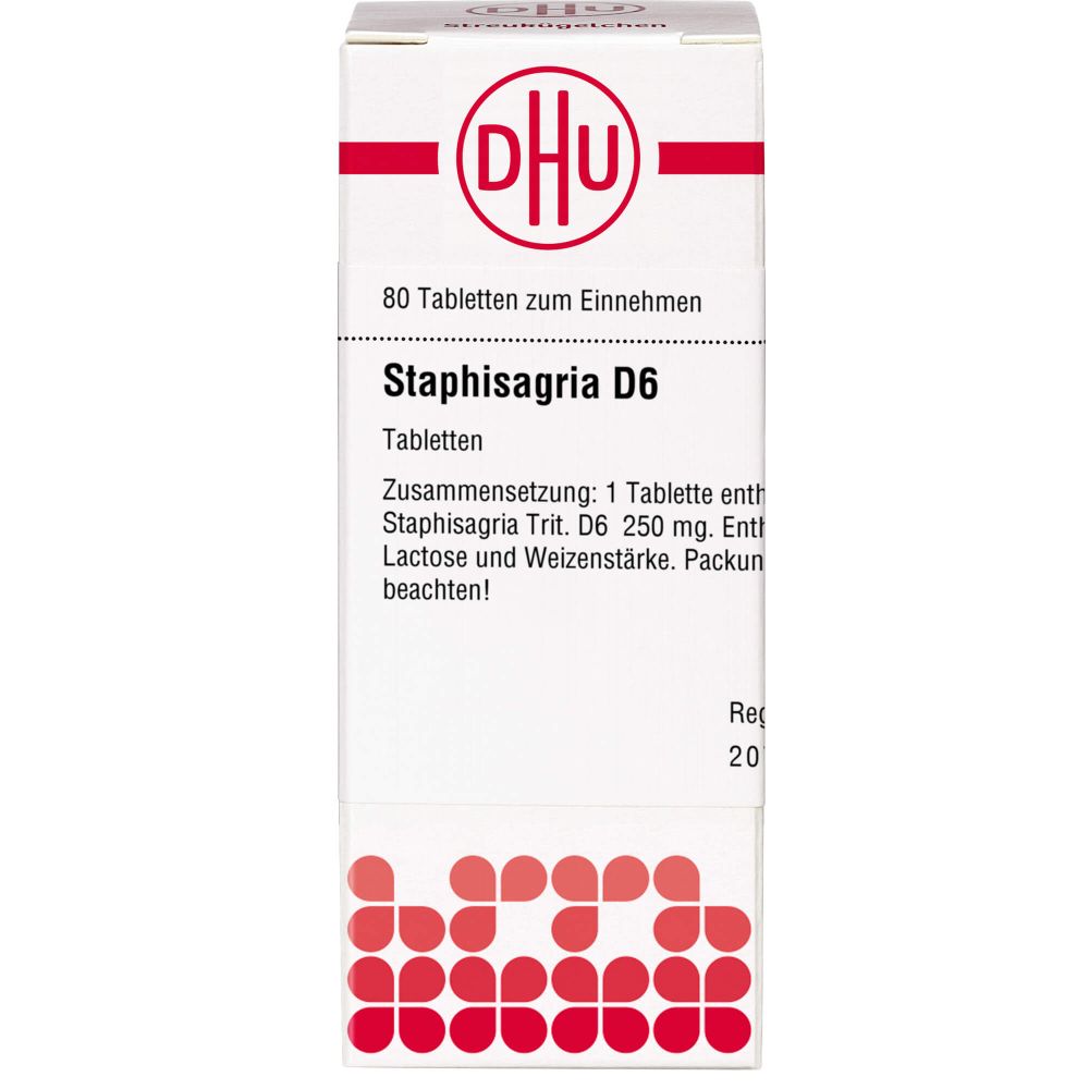 Staphisagria D 6 Tabletten 80 St