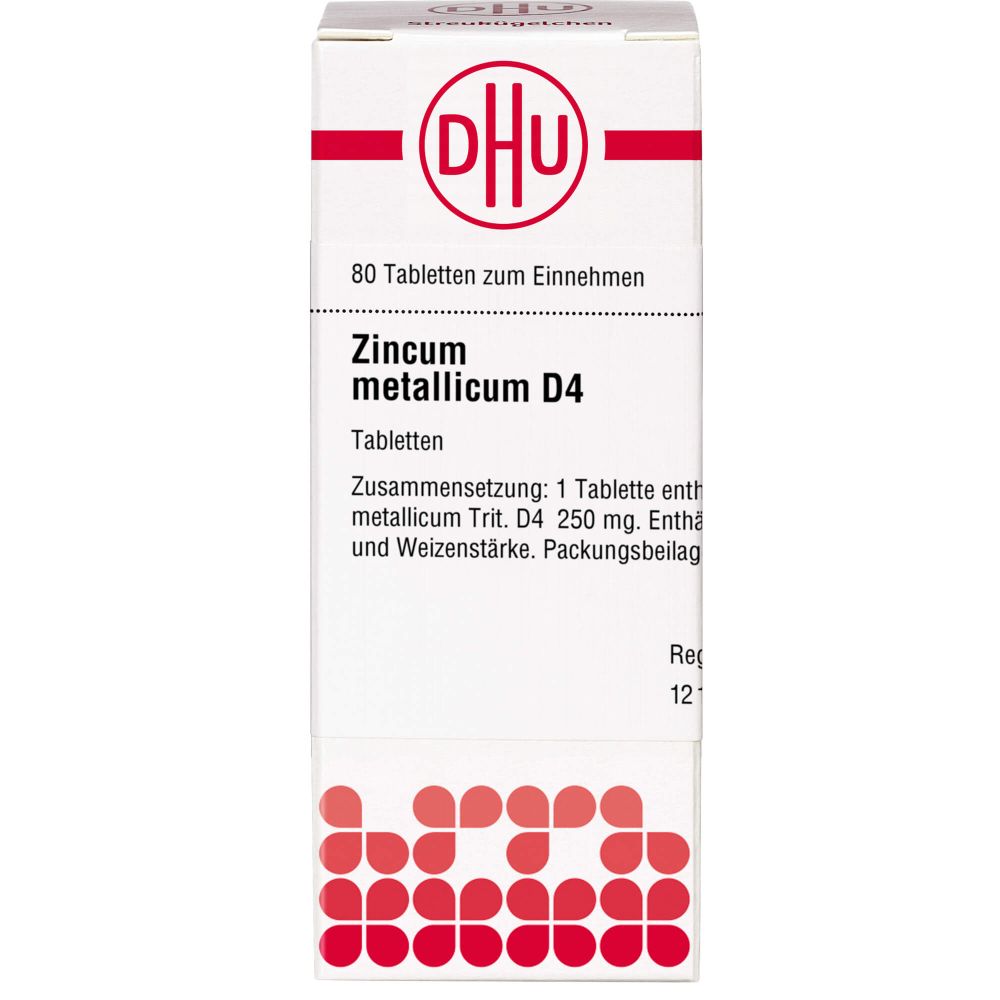 Zincum Metallicum D 4 Tabletten 80 St