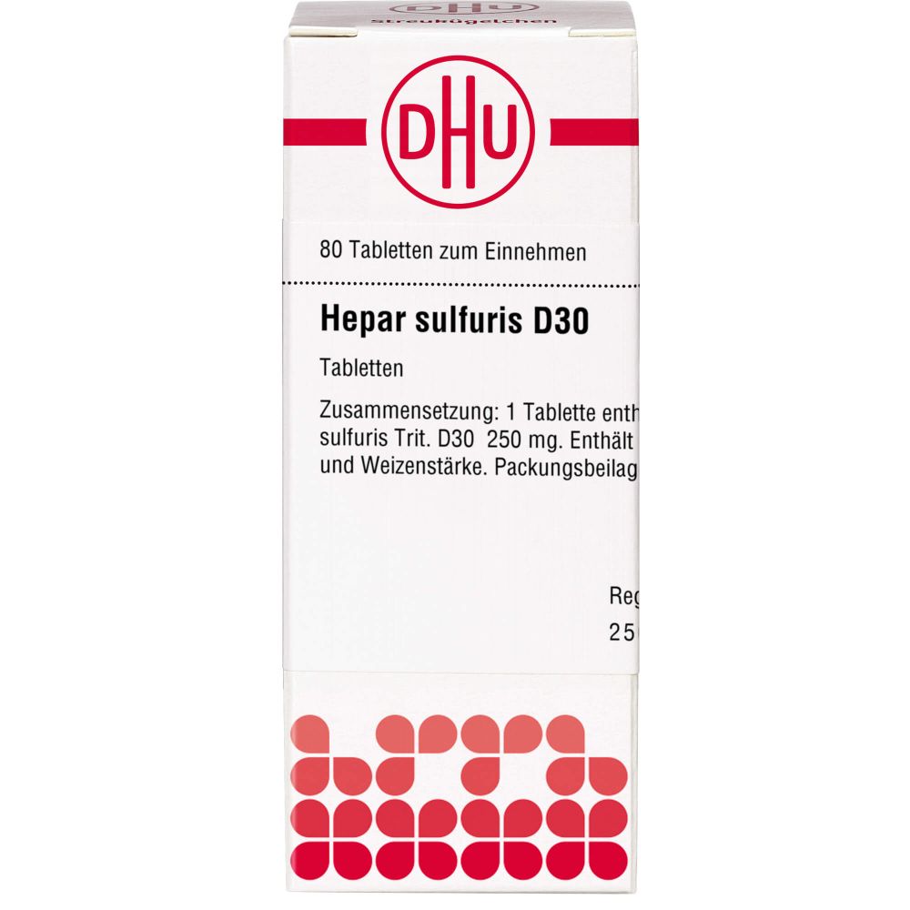 Hepar Sulfuris D 30 Tabletten 80 St