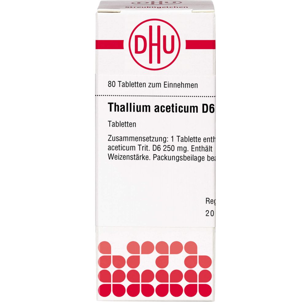 Thallium Aceticum D 6 Tabletten 80 St