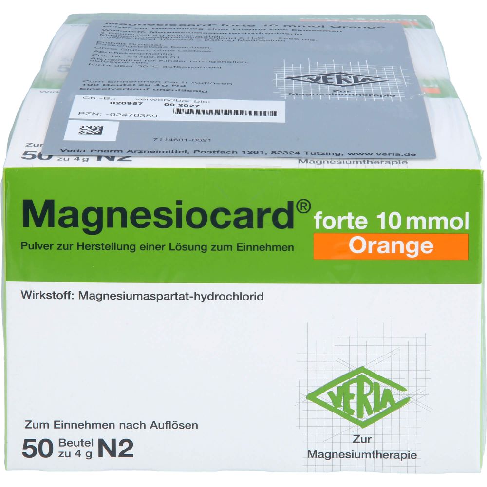 Magnesiocard forte 10 mmol Orange Plv.z.H.e.L.z.E. 100 St