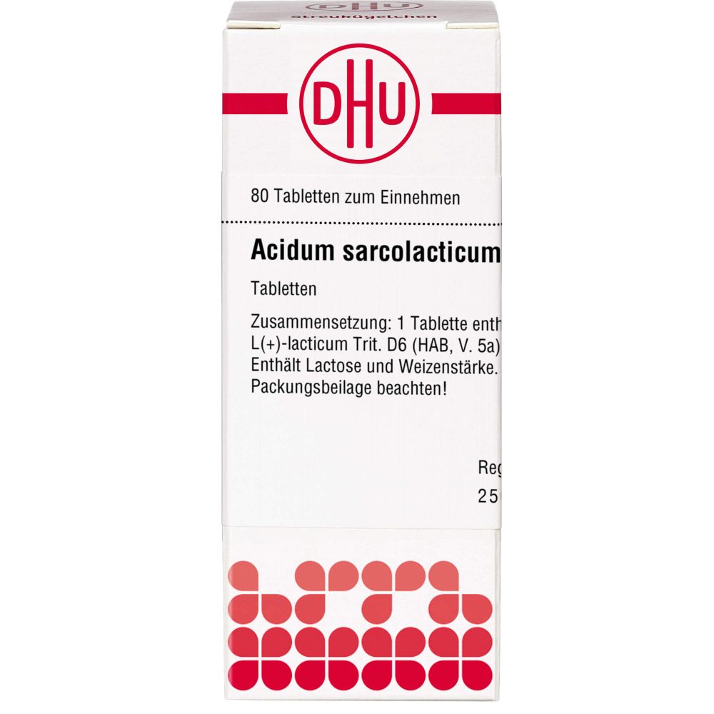 Acidum Sarcolacticum D 6 Tabletten 80 St