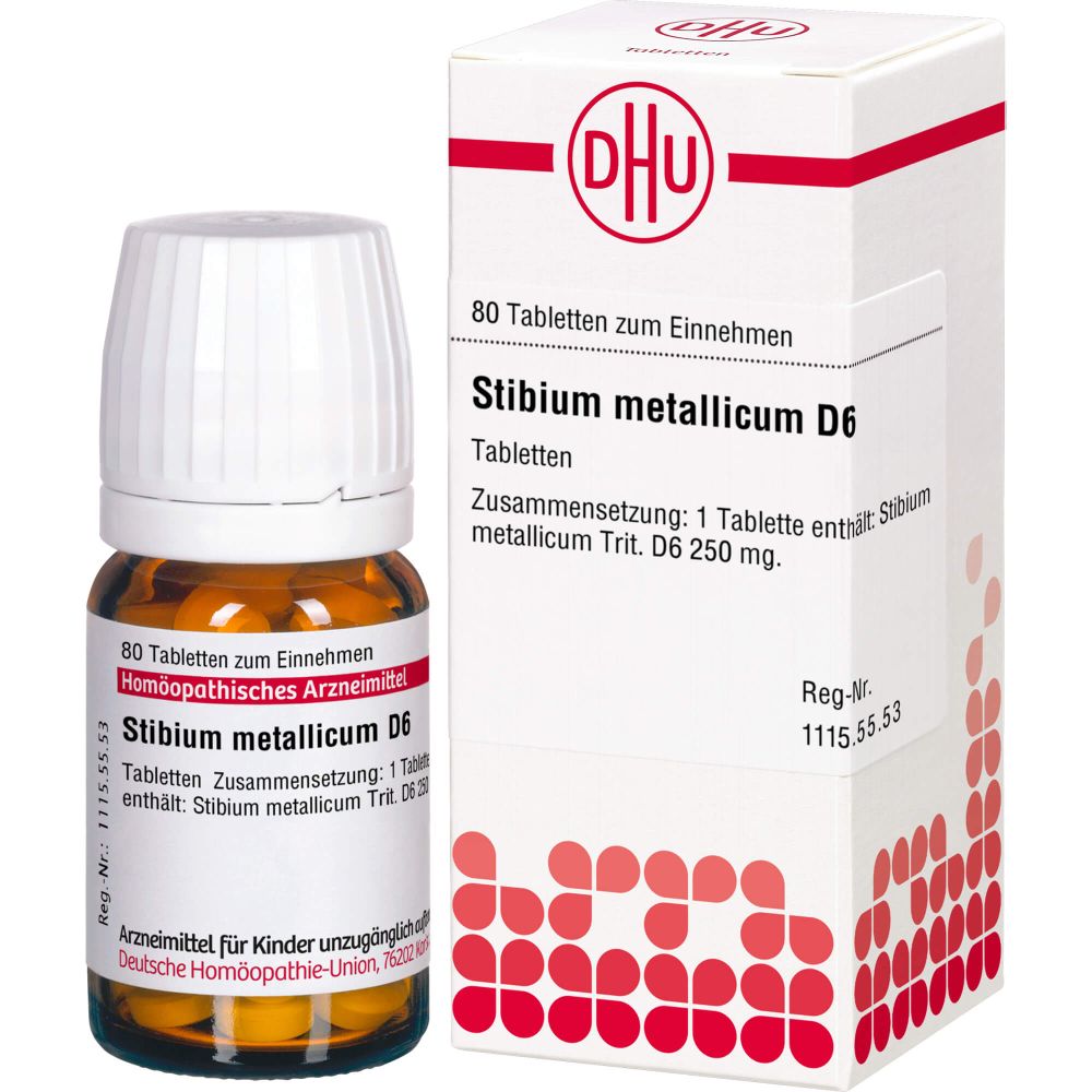 Stibium Metallicum D 6 Tabletten 80 St