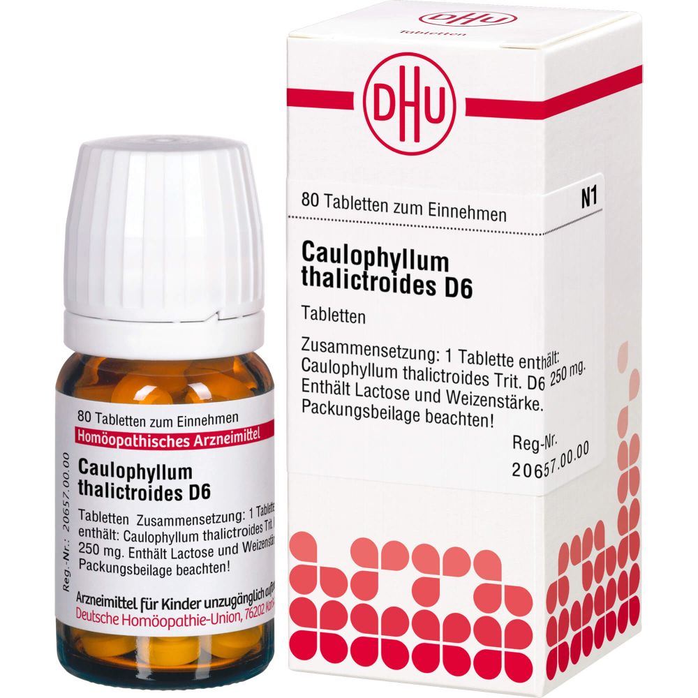 Caulophyllum Thalictroides D 6 Tabletten 80 St