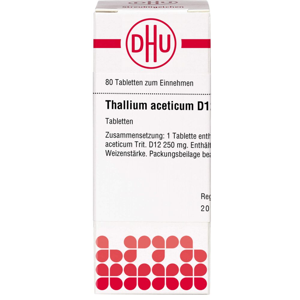 Thallium Aceticum D 12 Tabletten 80 St