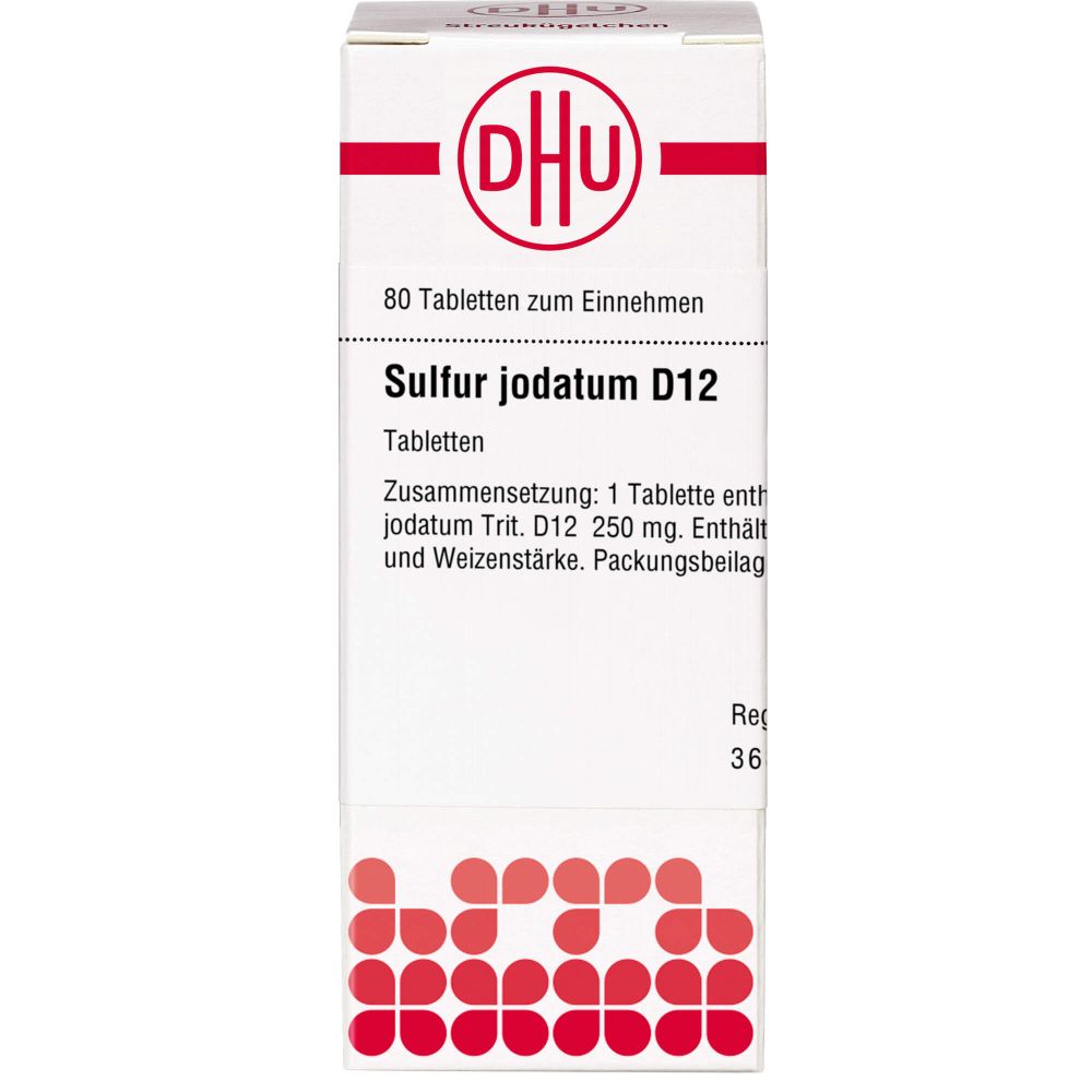 Sulfur Jodatum D 12 Tabletten 80 St