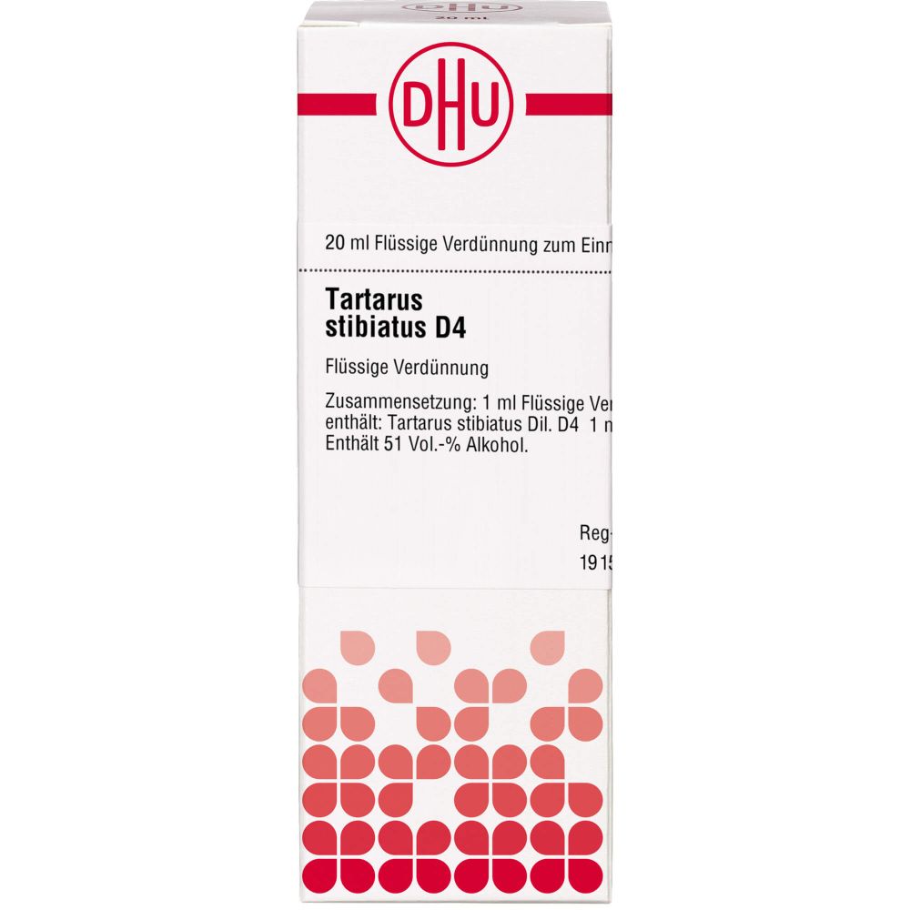 Tartarus Stibiatus D 4 Dilution 20 ml