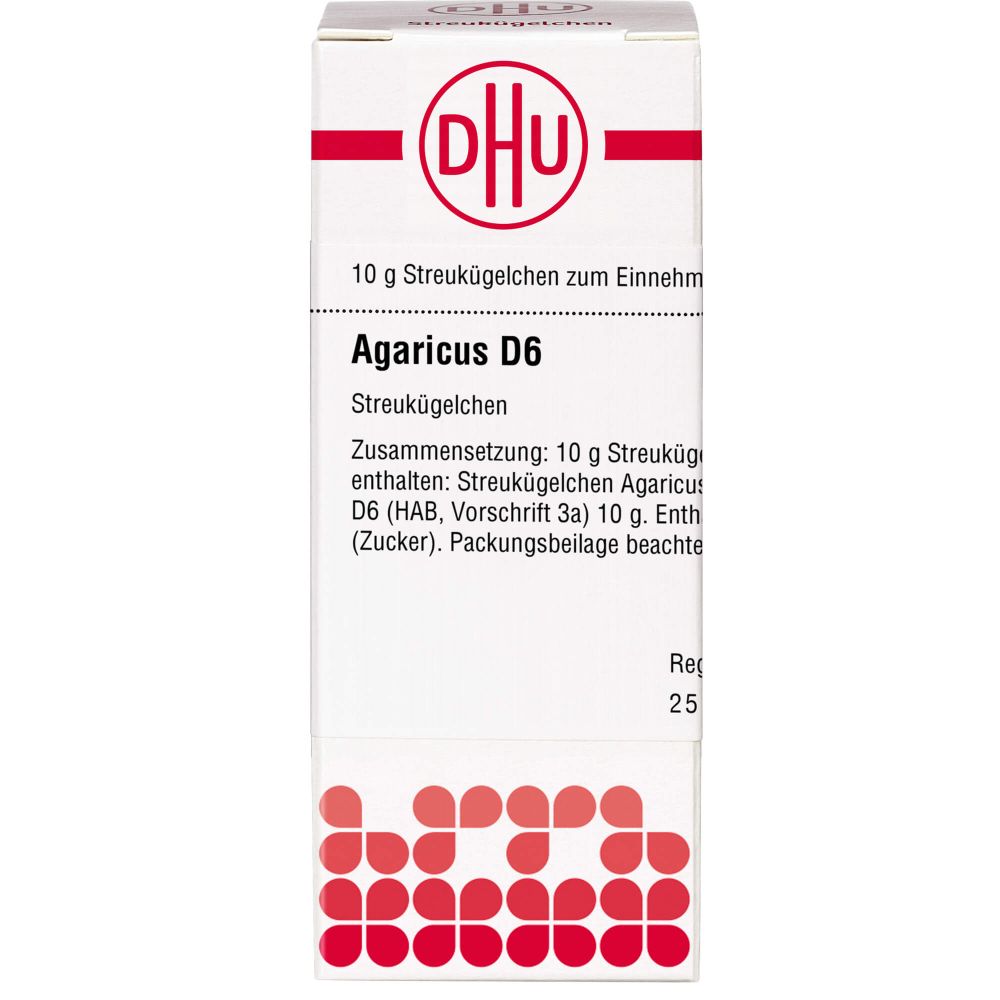 Agaricus D 6 Globuli 10 g