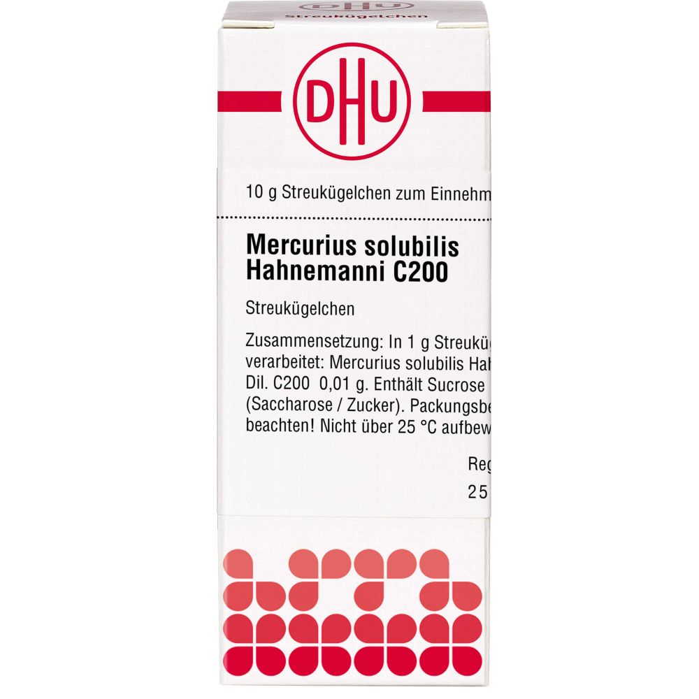 Mercurius Solubilis Hahnemanni C 200 Globuli 10 g