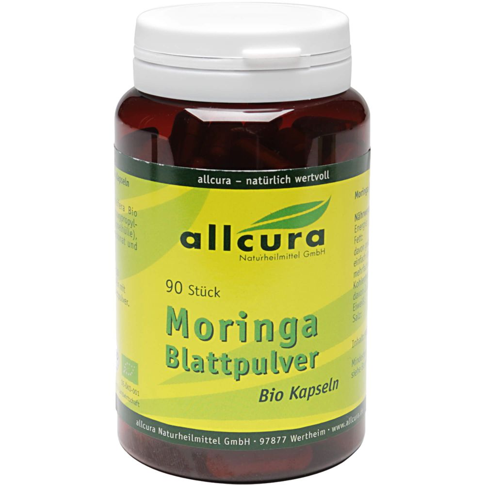 Moringa Blattpulver Bio Kapseln 90 St
