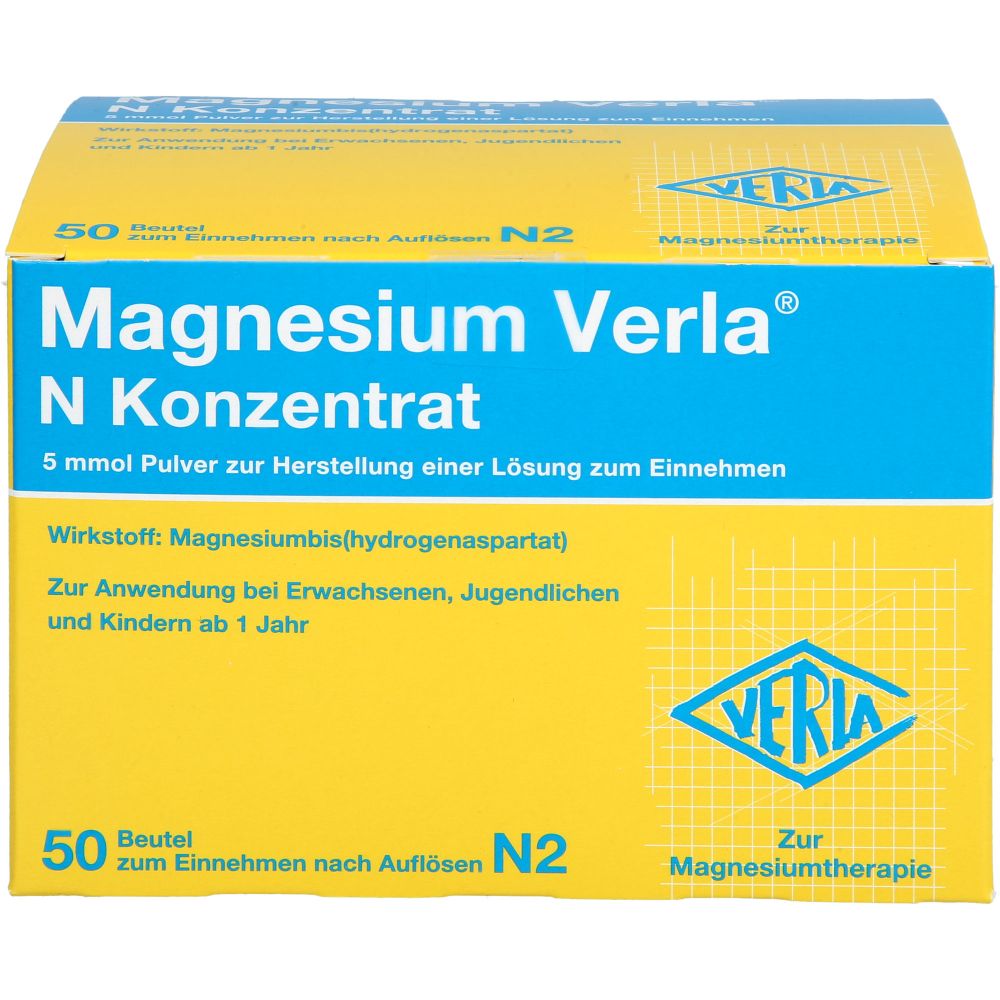 Magnesium Verla N Konzentrat Plv.z.H.e.L.z.Einn. 50 St