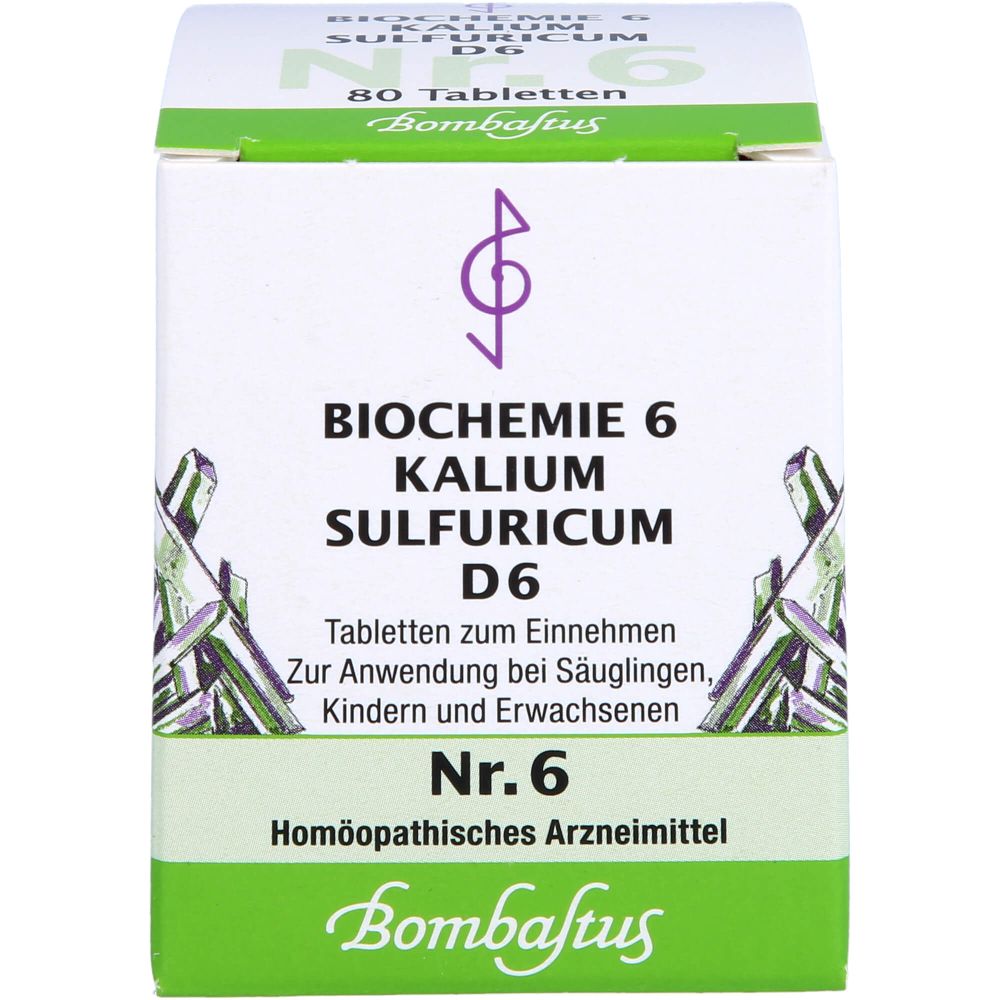 Biochemie 6 Kalium sulfuricum D 6 Tabletten 80 St