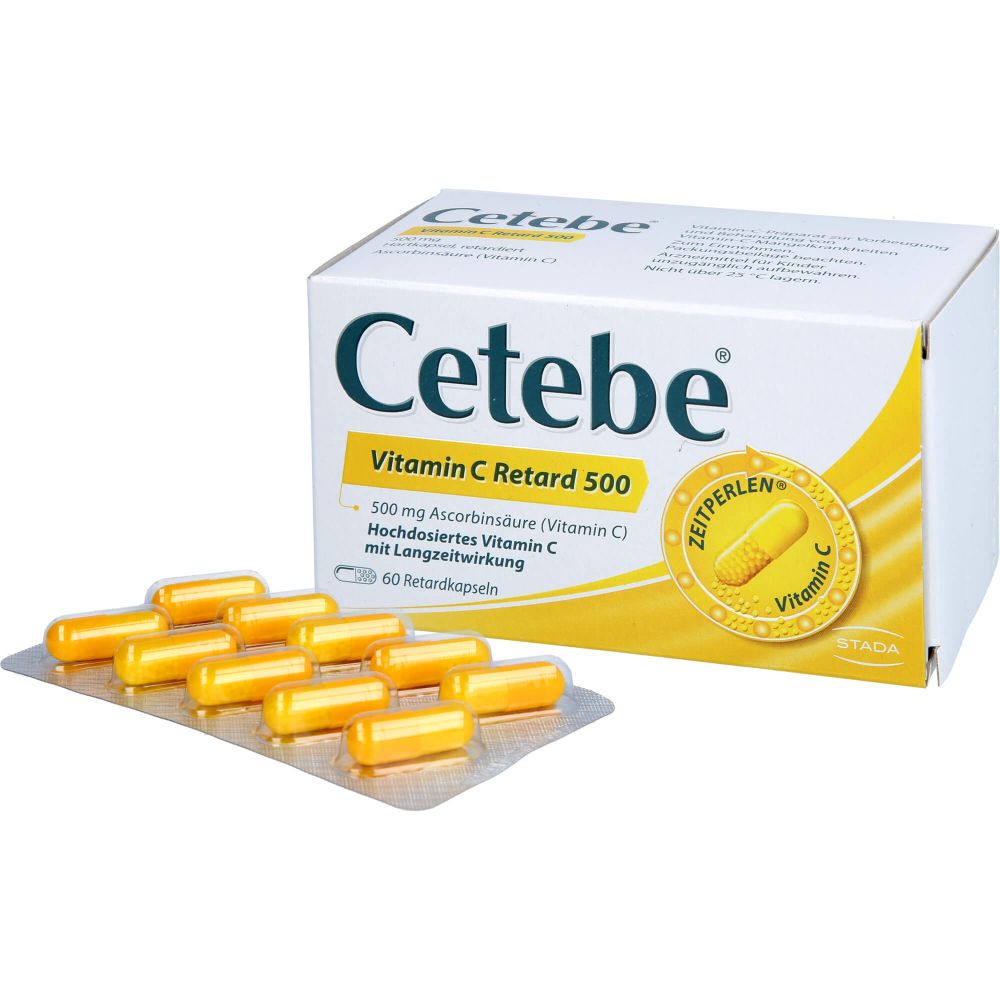 Cetebe Vitamin C Retardkapseln 500 mg 60 St