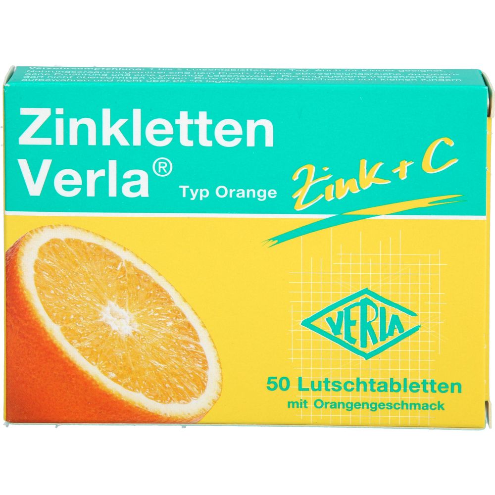 Zinkletten Verla Orange Lutschtabletten 50 St