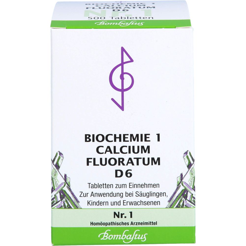 Biochemie 1 Calcium fluoratum D 6 Tabletten 500 St
