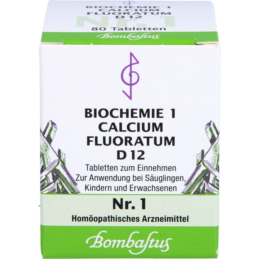 Biochemie 1 Calcium fluoratum D 12 Tabletten 80 St