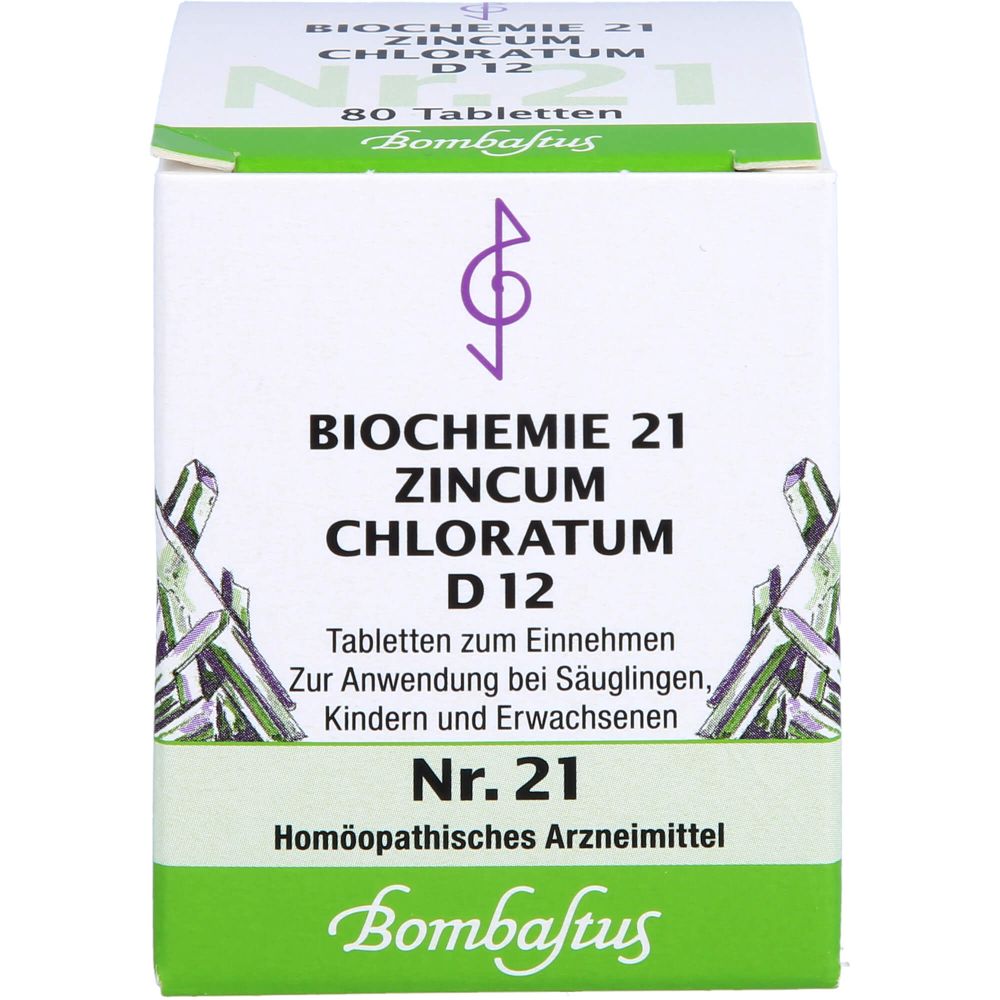 Biochemie 21 Zincum chloratum D 12 Tabletten 80 St