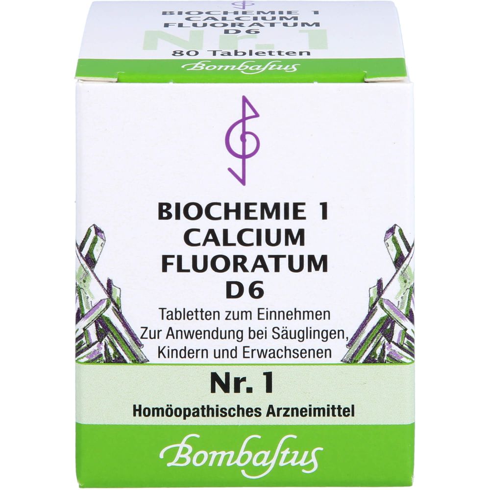 Biochemie 1 Calcium fluoratum D 6 Tabletten 80 St